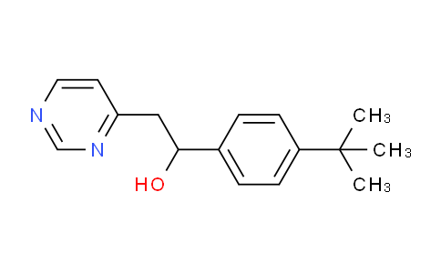 CAS No. 849021-31-4, 1-(4-(tert-Butyl)phenyl)-2-(pyrimidin-4-yl)ethanol