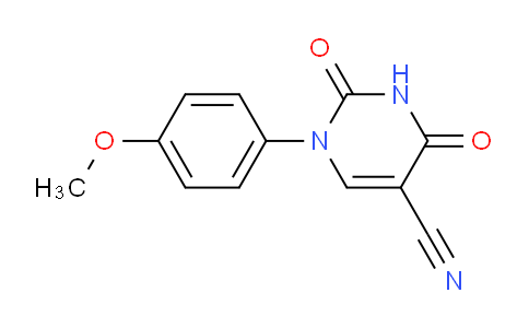 CAS No. 75837-81-9, 1-(4-Methoxyphenyl)-2,4-dioxo-1,2,3,4-tetrahydropyrimidine-5-carbonitrile