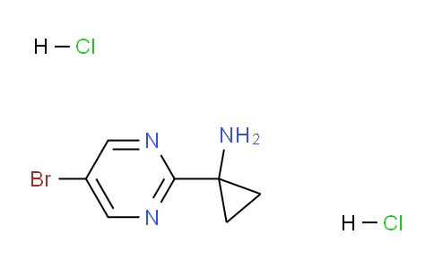 CAS No. 1257638-07-5, 1-(5-Bromopyrimidin-2-yl)cyclopropanamine dihydrochloride