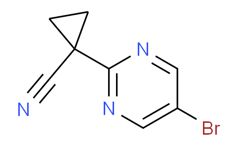CAS No. 1447606-53-2, 1-(5-Bromopyrimidin-2-yl)cyclopropanecarbonitrile