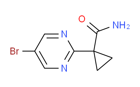 CAS No. 1447607-75-1, 1-(5-Bromopyrimidin-2-yl)cyclopropanecarboxamide
