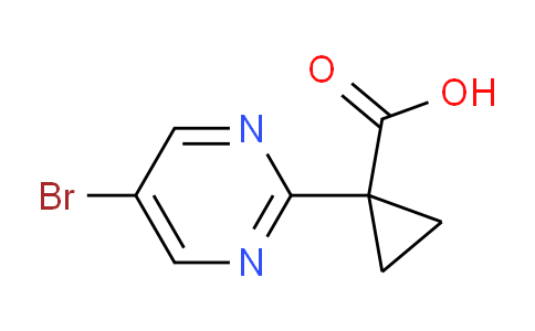 CAS No. 1402665-32-0, 1-(5-Bromopyrimidin-2-yl)cyclopropanecarboxylic acid