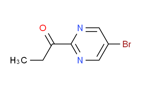 CAS No. 1346808-91-0, 1-(5-Bromopyrimidin-2-yl)propan-1-one