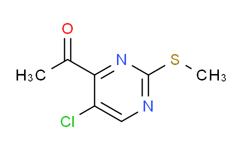 CAS No. 122372-21-8, 1-(5-Chloro-2-(methylthio)pyrimidin-4-yl)ethanone