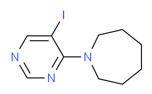 CAS No. 1497040-50-2, 1-(5-Iodopyrimidin-4-yl)azepane