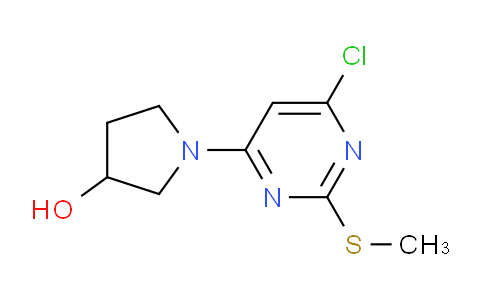 CAS No. 1261232-21-6, 1-(6-Chloro-2-(methylthio)pyrimidin-4-yl)pyrrolidin-3-ol