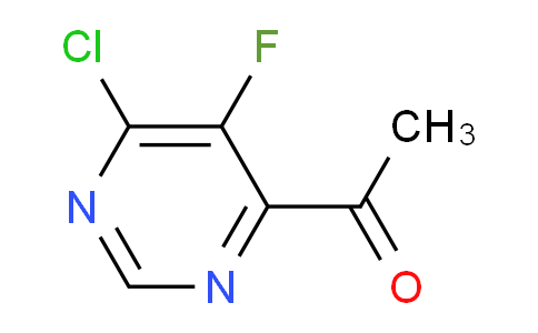 CAS No. 1289559-80-3, 1-(6-Chloro-5-fluoropyrimidin-4-yl)ethanone
