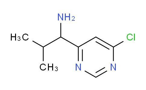 CAS No. 1956327-88-0, 1-(6-Chloropyrimidin-4-yl)-2-methylpropan-1-amine