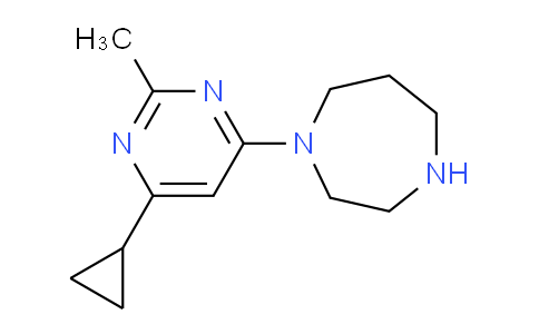 CAS No. 1707594-67-9, 1-(6-Cyclopropyl-2-methylpyrimidin-4-yl)-1,4-diazepane