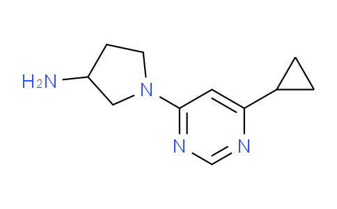 CAS No. 1557135-93-9, 1-(6-Cyclopropylpyrimidin-4-yl)pyrrolidin-3-amine
