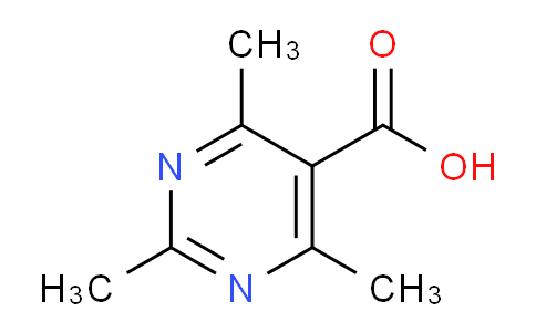 CAS No. 108397-75-7, 2,4,6-Trimethylpyrimidine-5-carboxylic acid
