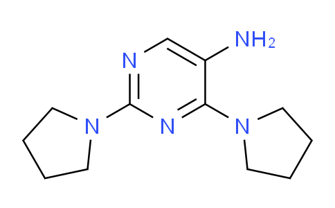 CAS No. 1706447-19-9, 2,4-Di(pyrrolidin-1-yl)pyrimidin-5-amine