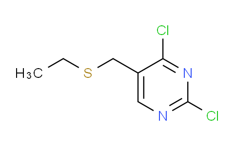 CAS No. 108141-35-1, 2,4-Dichloro-5-((ethylthio)methyl)pyrimidine