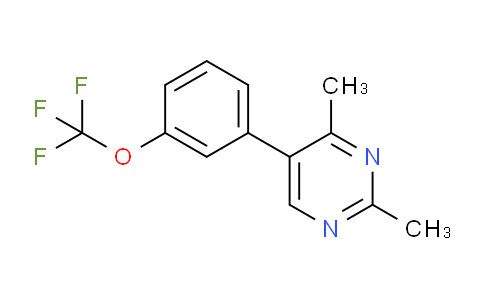 CAS No. 1261867-68-8, 2,4-Dimethyl-5-(3-(trifluoromethoxy)phenyl)pyrimidine