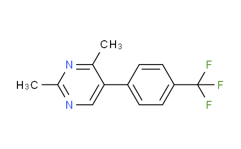 CAS No. 1261758-67-1, 2,4-Dimethyl-5-(4-(trifluoromethyl)phenyl)pyrimidine