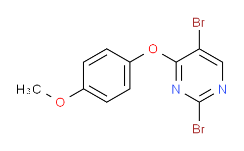 CAS No. 1298101-41-3, 2,5-Dibromo-4-(4-methoxyphenoxy)pyrimidine