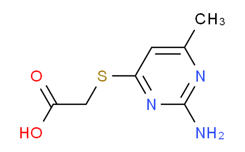 CAS No. 330182-14-4, 2-((2-Amino-6-methylpyrimidin-4-yl)thio)acetic acid
