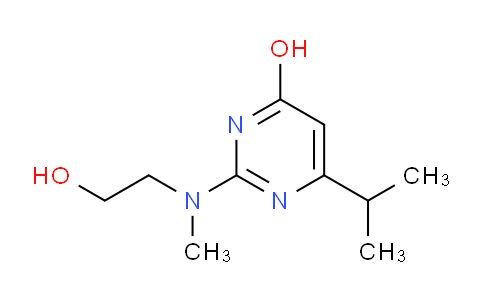 CAS No. 1365941-92-9, 2-((2-Hydroxyethyl)(methyl)amino)-6-isopropylpyrimidin-4-ol