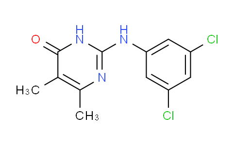 CAS No. 1306739-46-7, 2-((3,5-Dichlorophenyl)amino)-5,6-dimethylpyrimidin-4(3H)-one