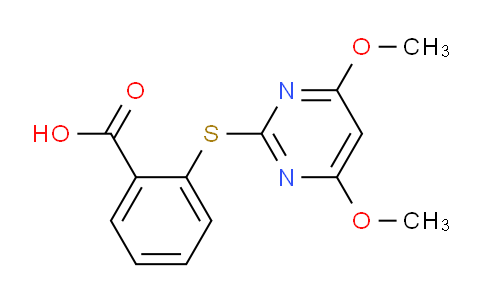 CAS No. 110284-79-2, 2-((4,6-Dimethoxypyrimidin-2-yl)thio)benzoic acid