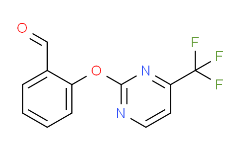 CAS No. 1227954-93-9, 2-((4-(Trifluoromethyl)pyrimidin-2-yl)oxy)benzaldehyde