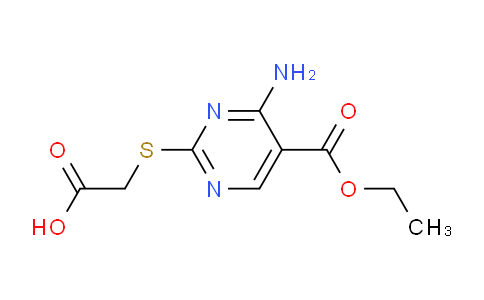 CAS No. 115102-54-0, 2-((4-Amino-5-(ethoxycarbonyl)pyrimidin-2-yl)thio)acetic acid