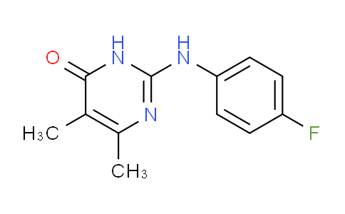 CAS No. 199463-17-7, 2-((4-Fluorophenyl)amino)-5,6-dimethylpyrimidin-4(3H)-one
