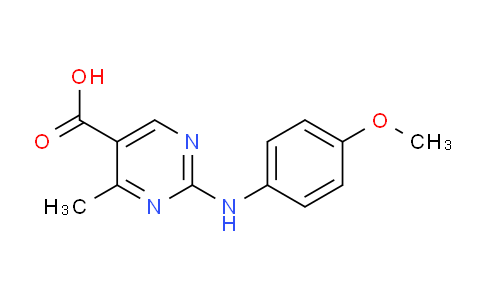 CAS No. 941236-34-6, 2-((4-Methoxyphenyl)amino)-4-methylpyrimidine-5-carboxylic acid