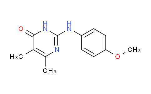 CAS No. 1240678-56-1, 2-((4-Methoxyphenyl)amino)-5,6-dimethylpyrimidin-4(3H)-one