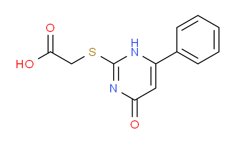 CAS No. 67466-26-6, 2-((4-oxo-6-Phenyl-1,4-dihydropyrimidin-2-yl)thio)acetic acid