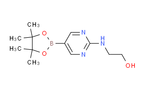 CAS No. 1218789-34-4, 2-((5-(4,4,5,5-Tetramethyl-1,3,2-dioxaborolan-2-yl)pyrimidin-2-yl)amino)ethanol