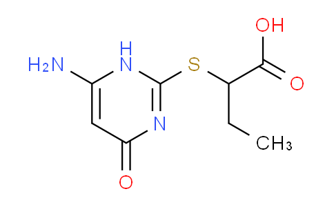 CAS No. 436088-62-9, 2-((6-Amino-4-oxo-1,4-dihydropyrimidin-2-yl)thio)butanoic acid