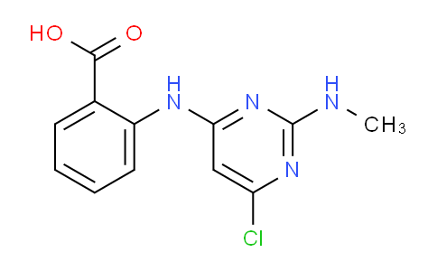 CAS No. 16332-71-1, 2-((6-Chloro-2-(methylamino)pyrimidin-4-yl)amino)benzoic acid