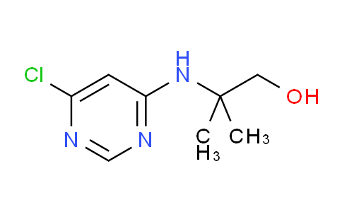 CAS No. 1219963-83-3, 2-((6-Chloropyrimidin-4-yl)amino)-2-methylpropan-1-ol