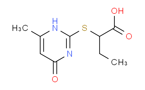 CAS No. 433253-10-2, 2-((6-Methyl-4-oxo-1,4-dihydropyrimidin-2-yl)thio)butanoic acid