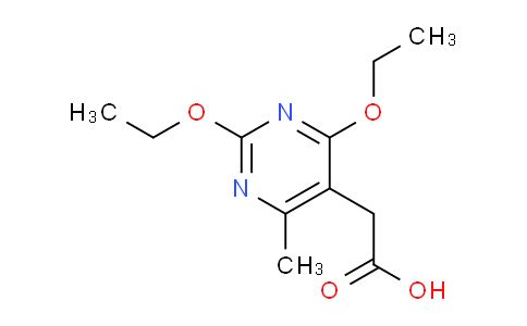 CAS No. 500159-50-2, 2-(2,4-Diethoxy-6-methylpyrimidin-5-yl)acetic acid