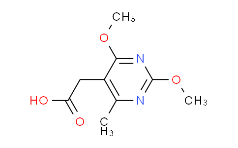 CAS No. 500159-48-8, 2-(2,4-Dimethoxy-6-methylpyrimidin-5-yl)acetic acid