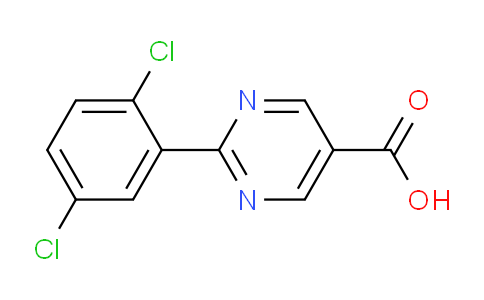CAS No. 1361683-25-1, 2-(2,5-Dichlorophenyl)pyrimidine-5-carboxylic acid