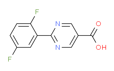 CAS No. 933988-75-1, 2-(2,5-Difluorophenyl)pyrimidine-5-carboxylic acid
