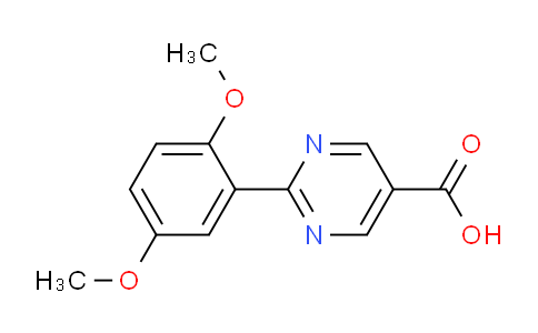 CAS No. 1266953-75-6, 2-(2,5-Dimethoxyphenyl)pyrimidine-5-carboxylic acid