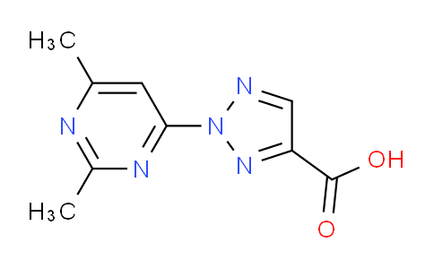CAS No. 1431728-85-6, 2-(2,6-Dimethylpyrimidin-4-yl)-2H-1,2,3-triazole-4-carboxylic acid