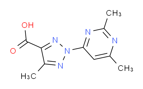 CAS No. 1431728-26-5, 2-(2,6-Dimethylpyrimidin-4-yl)-5-methyl-2H-1,2,3-triazole-4-carboxylic acid