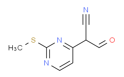 CAS No. 1111637-81-0, 2-(2-(Methylthio)pyrimidin-4-yl)-3-oxopropanenitrile