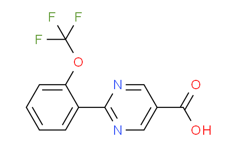 CAS No. 1261765-94-9, 2-(2-(Trifluoromethoxy)phenyl)pyrimidine-5-carboxylic acid