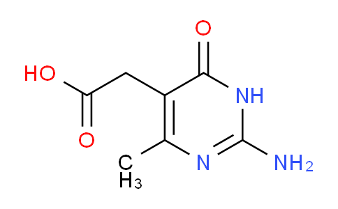 CAS No. 166267-96-5, 2-(2-Amino-4-methyl-6-oxo-1,6-dihydropyrimidin-5-yl)acetic acid