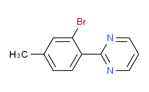 CAS No. 1956381-91-1, 2-(2-Bromo-4-methylphenyl)pyrimidine
