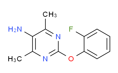 CAS No. 1706435-62-2, 2-(2-Fluorophenoxy)-4,6-dimethylpyrimidin-5-amine