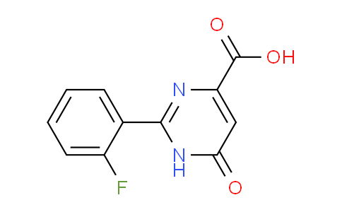 CAS No. 1283050-29-2, 2-(2-Fluorophenyl)-6-oxo-1,6-dihydropyrimidine-4-carboxylic acid