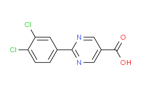 CAS No. 928713-43-3, 2-(3,4-Dichlorophenyl)pyrimidine-5-carboxylic acid