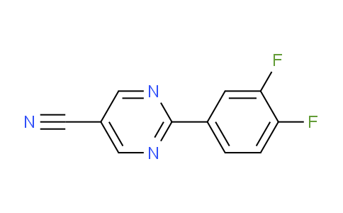 CAS No. 1447606-68-9, 2-(3,4-Difluorophenyl)pyrimidine-5-carbonitrile